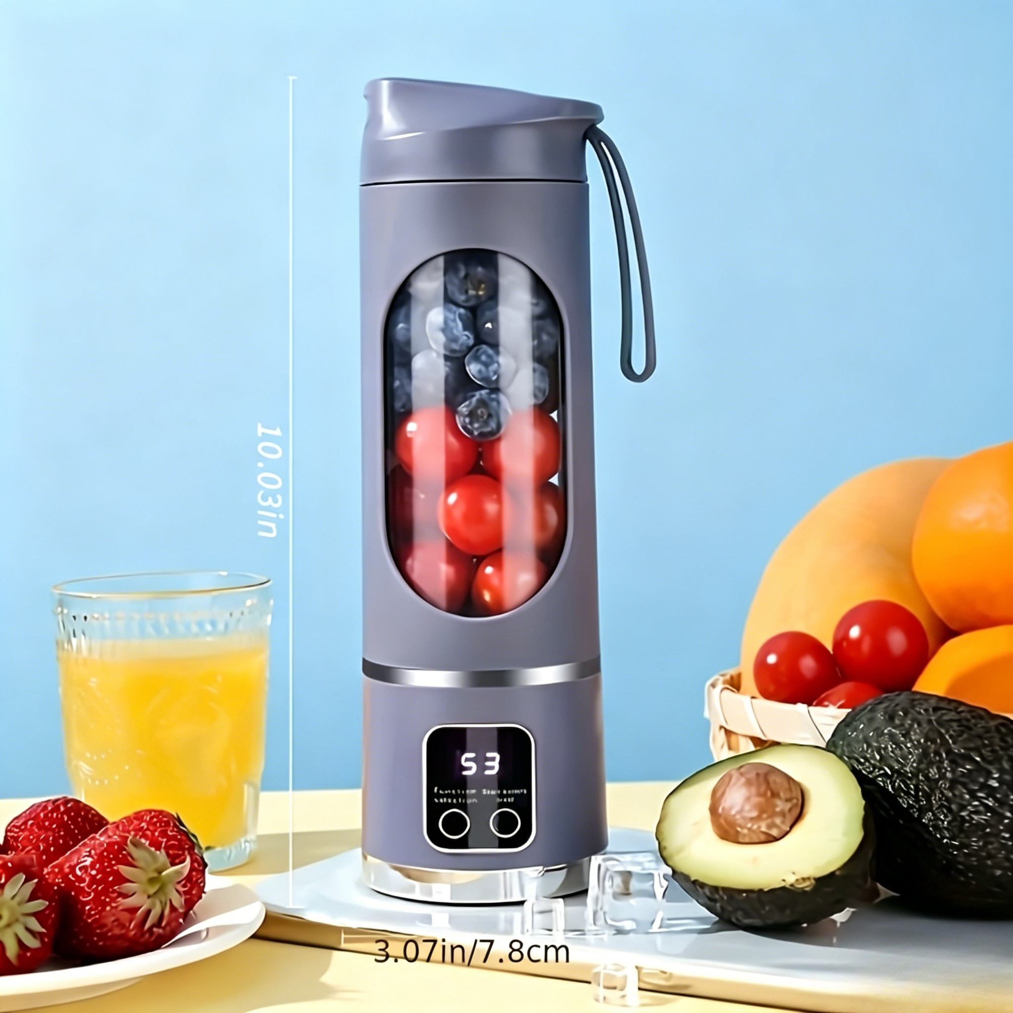 Fruit Slot Machine - USB Rechargeable Portable Blender Juicer 10.14-16.91oz