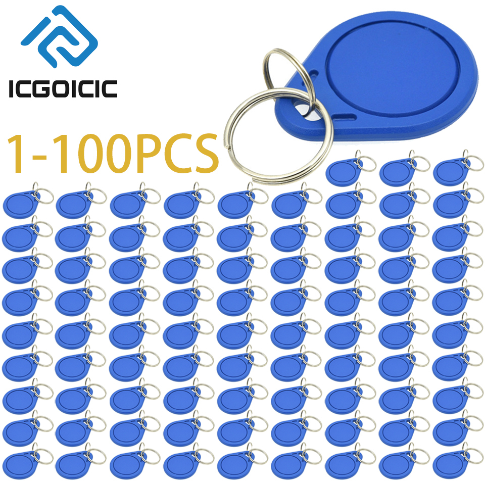 1-100pcs 13.56MHz RFID IC Key  - Arduino Vending Machine Project recension och pris