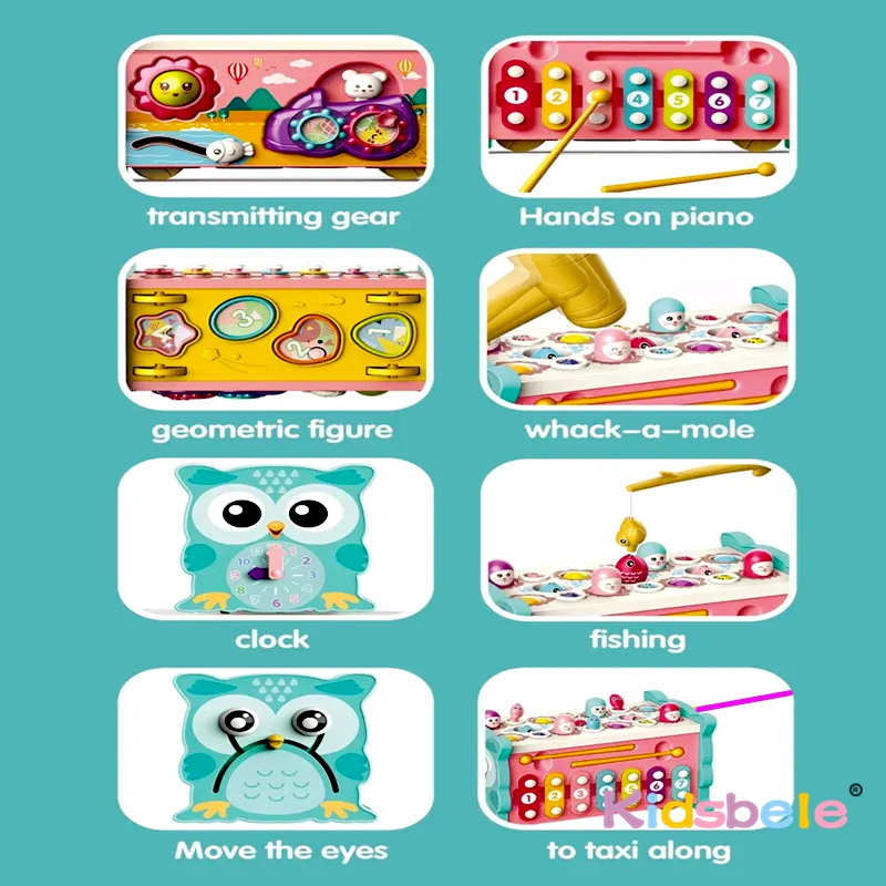 Kids Montessori 8 in 1 Fishing - Whack A Mole Arcade recension och pris