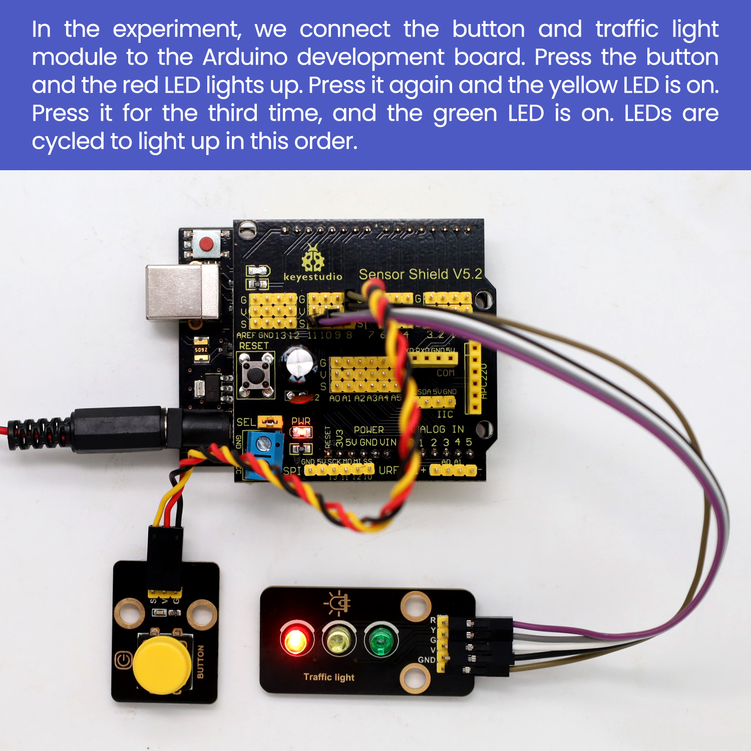 Keyestudio Traffic Light Modul - Arduino Vending Machine Project recension och pris