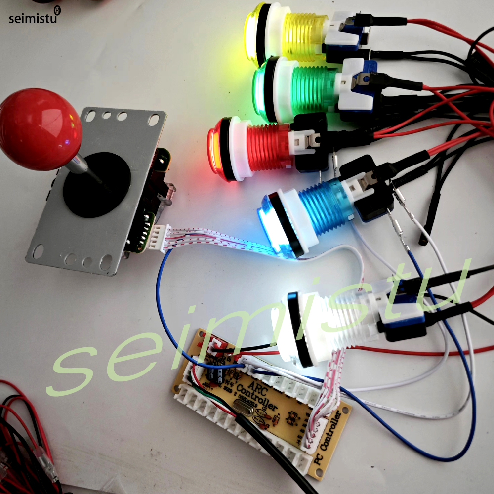10 pcs LED Arcade Game Push Bu - Arcade Button Pcb recension och pris