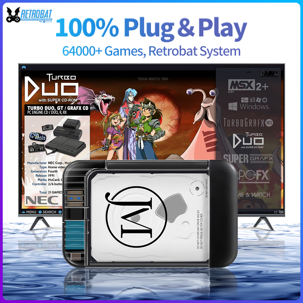 RETROBAT Portable 500G Gaming  - Arcade X recension och pris