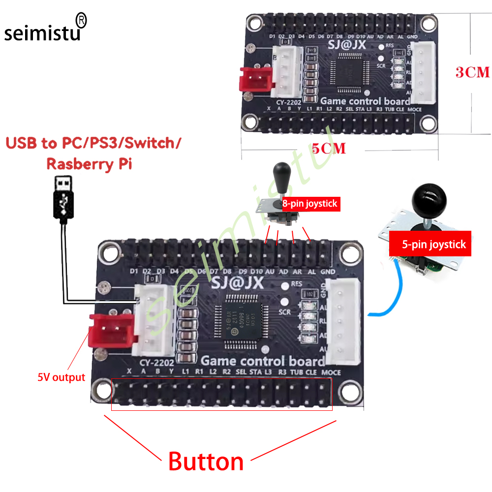 1 Player DIY Arcade USB Zero D - Arcade Button Pcb recension och pris