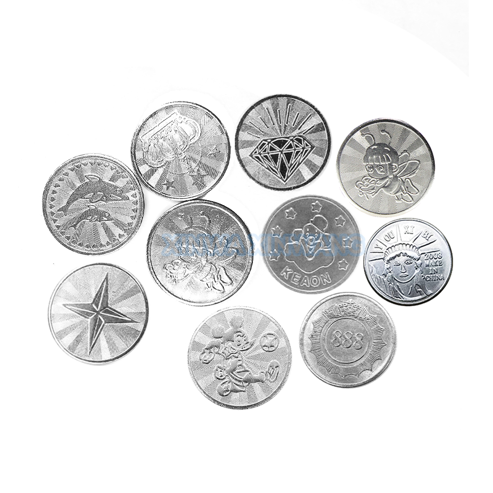 100PCS  Coins Tokens Stainless - Coin Pusher Machine recension och pris