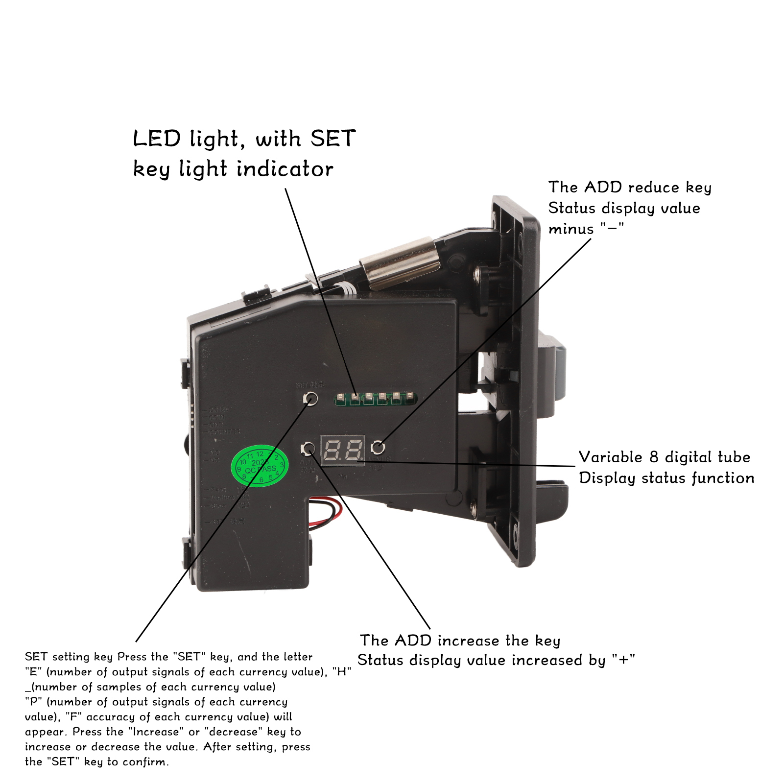 Coin Acceptor Support 6 Kinds  - Coin Acceptor Selector recension och pris